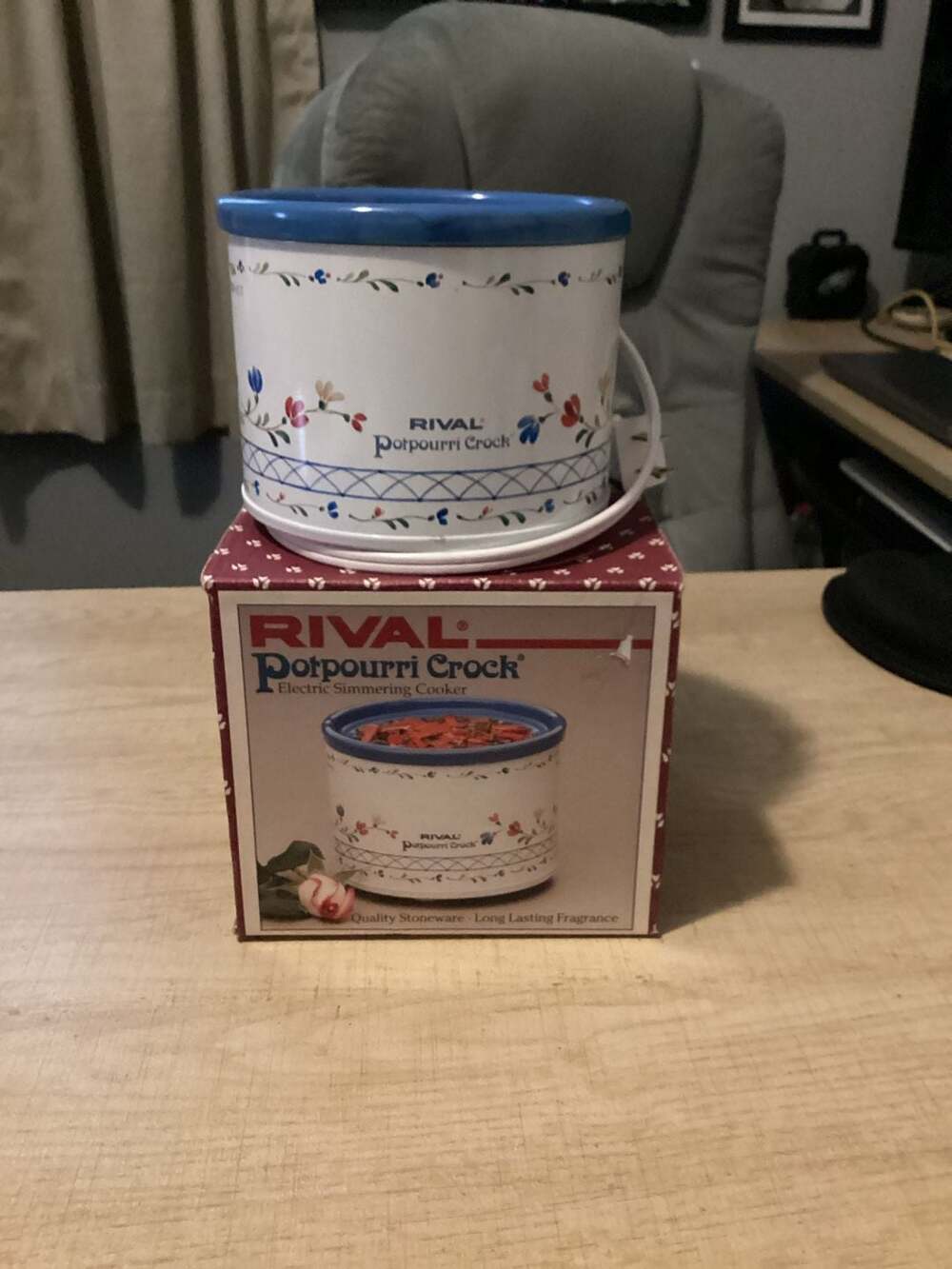 Vintage Rival Potpourri Crock Electric Simmering Cooker Model 3206 with Original